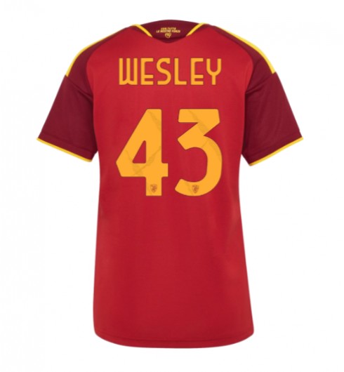 AS Roma Wesley Franca #43 Hjemmedrakt Dame 2026-27 Korte ermer AS Roma Wesley Franca #43 Hjemmedrakt Dame 2026-27 Korte ermer
